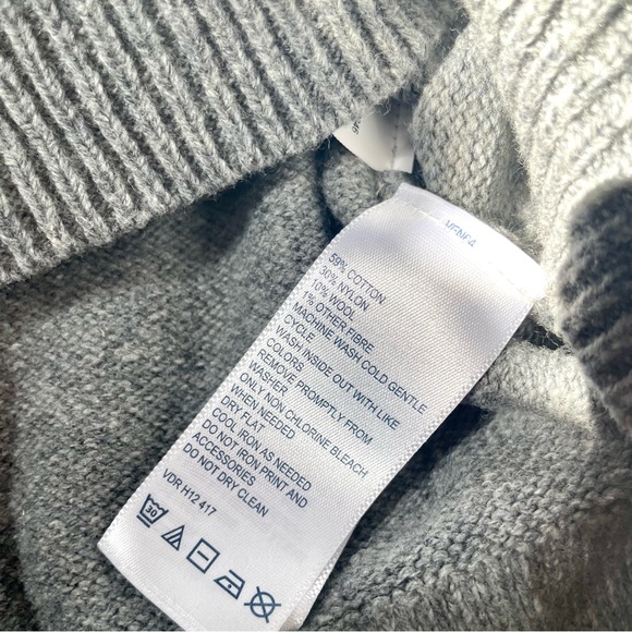 NWT Nautica Grey Wool Blend Sweater, L - Picture 5 of 5